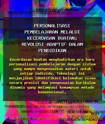 Personalisasi Pembelajaran Melalui Kecerdasan Buatan: Revolusi Adaptif dalam Pendidikan