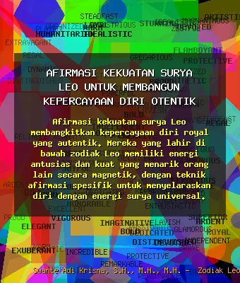 Afirmasi ✨ Kekuatan Surya Leo untuk Membangun Kepercayaan Diri Otentik