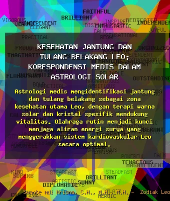 Kesehatan 🩺 Jantung dan Tulang Belakang Leo: Korespondensi Medis dalam Astrologi Solar
