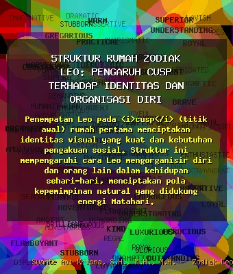 Struktur 🏠 Rumah Zodiak Leo: Pengaruh Cusp Terhadap Identitas dan Organisasi Diri