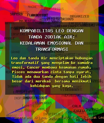 Kompabilitas 💧 Leo dengan Tanda Zodiak Air: Kedalaman Emosional dan Transformasi