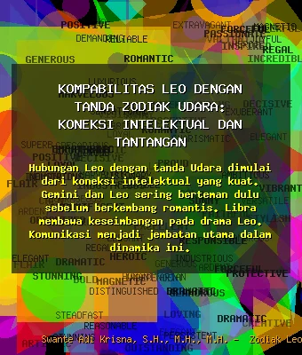 Kompabilitas 💨 Leo dengan Tanda Zodiak Udara: Koneksi Intelektual dan Tantangan