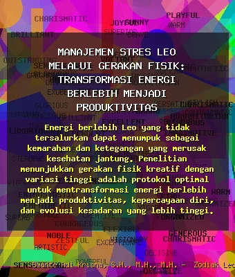 Manajemen 🧘 Stres Leo melalui Gerakan Fisik: Transformasi Energi Berlebih menjadi Produktivitas