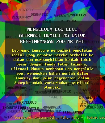 Mengelola 🕊️ Ego Leo: Afirmasi Humilitas untuk Keseimbangan Zodiak Api