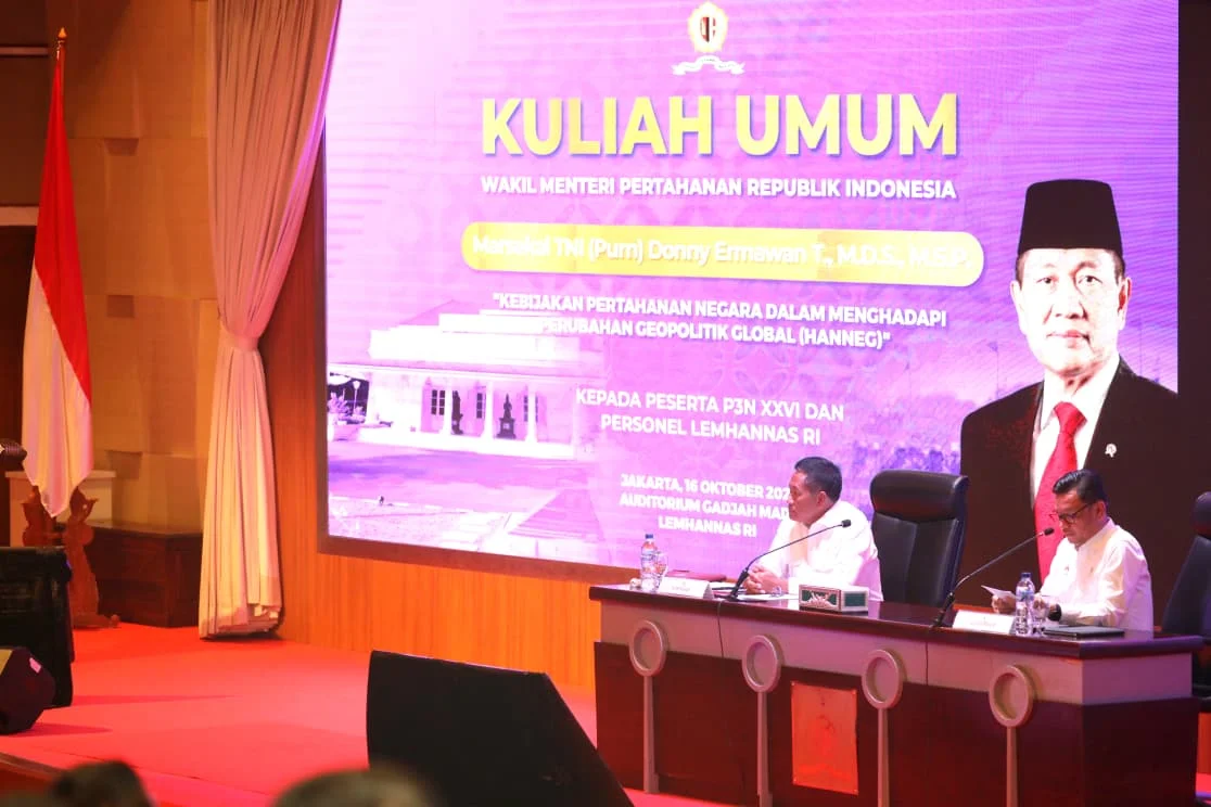 Wamenhan Tekankan Penguatan 🛡️ Deterensi Nasional dalam Kuliah Umum PPSA XXVI - Image 1
