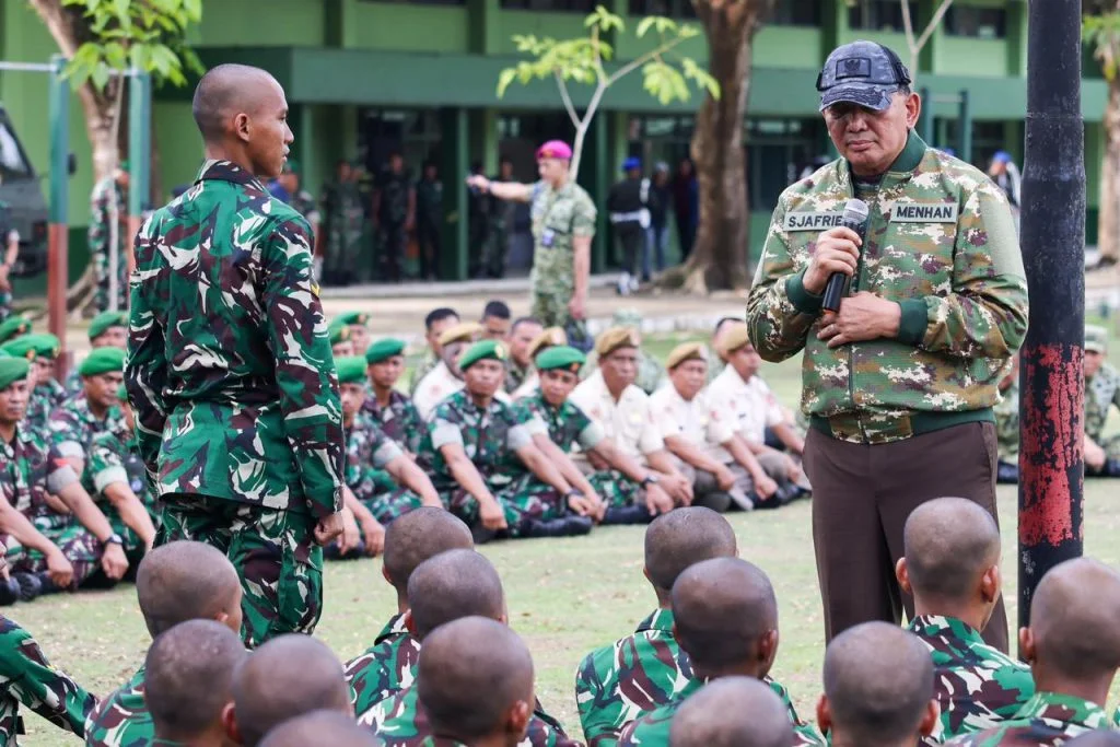 Menhan Sjafrie ποΈ Beri Motivasi Prajurit Muda Rindam XXII - Image 3
