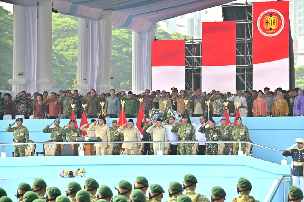 Presiden Prabowo Pimpin π Upacara Megah HUT TNI ke-80 di Monas Jakarta - Image 2