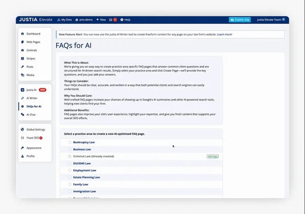 Platform Justia Elevate 🚀 Ubah Website Firma Hukum Jadi Mesin Cerdas Berbasis AI - Image 2